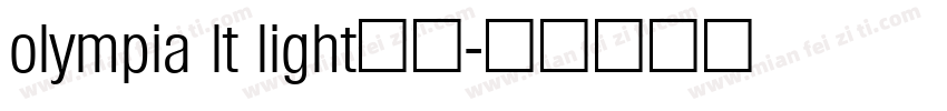 olympia lt light字体字体转换